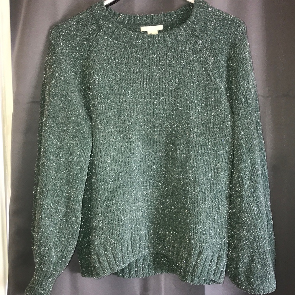 H&M Glitter Bell-sleeve Sweater
